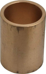 Made in USA - 1-1/4" Inside x 1-1/2" Outside Diam, Cast Bronze Sleeve Bearing - 2" OAL - Apex Tool & Supply