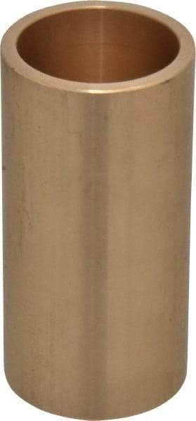 Made in USA - 1-1/4" Inside x 1-1/2" Outside Diam, Cast Bronze Sleeve Bearing - 3" OAL - Apex Tool & Supply