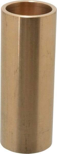 Made in USA - 1-1/4" Inside x 1-1/2" Outside Diam, Cast Bronze Sleeve Bearing - 4" OAL - Apex Tool & Supply