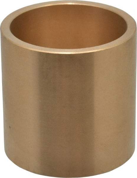 Made in USA - 1-1/2" Inside x 1-3/4" Outside Diam, Cast Bronze Sleeve Bearing - 1-3/4" OAL - Apex Tool & Supply