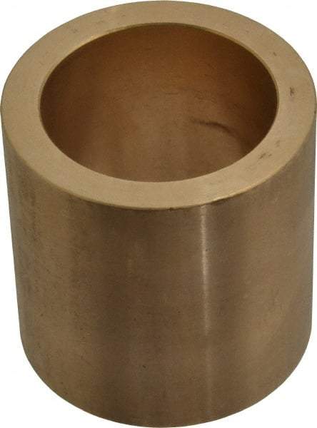 Made in USA - 1-1/2" Inside x 2" Outside Diam, Cast Bronze Sleeve Bearing - 2" OAL - Apex Tool & Supply