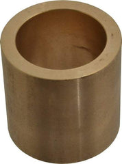 Made in USA - 1-1/2" Inside x 2" Outside Diam, Cast Bronze Sleeve Bearing - 2" OAL - Apex Tool & Supply