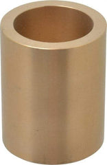 Made in USA - 1-1/2" Inside x 2" Outside Diam, Cast Bronze Sleeve Bearing - 2-1/2" OAL - Apex Tool & Supply