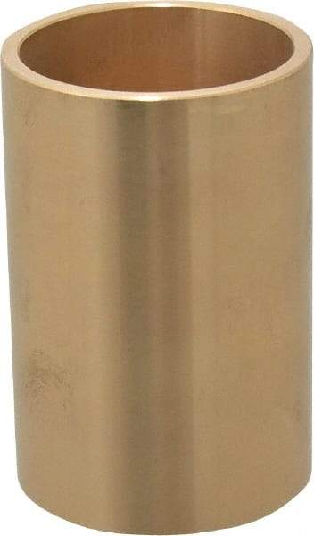 Made in USA - 1-3/4" Inside x 2" Outside Diam, Cast Bronze Sleeve Bearing - 3" OAL - Apex Tool & Supply