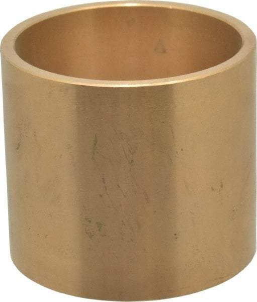 Made in USA - 2" Inside x 2-1/4" Outside Diam, Cast Bronze Sleeve Bearing - 2" OAL - Apex Tool & Supply