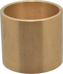 Made in USA - 2" Inside x 2-1/4" Outside Diam, Cast Bronze Sleeve Bearing - 2" OAL - Apex Tool & Supply