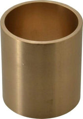 Made in USA - 2" Inside x 2-1/4" Outside Diam, Cast Bronze Sleeve Bearing - 2-1/2" OAL - Apex Tool & Supply