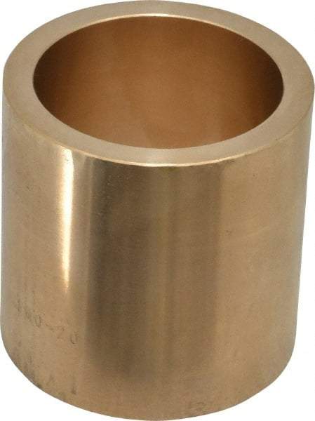 Made in USA - 2" Inside x 2-1/2" Outside Diam, Cast Bronze Sleeve Bearing - 2-1/2" OAL - Apex Tool & Supply