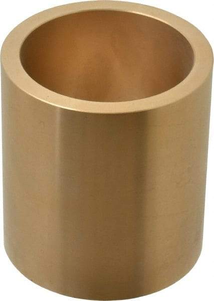 Made in USA - 2-1/4" Inside x 2-3/4" Outside Diam, Cast Bronze Sleeve Bearing - 3" OAL - Apex Tool & Supply