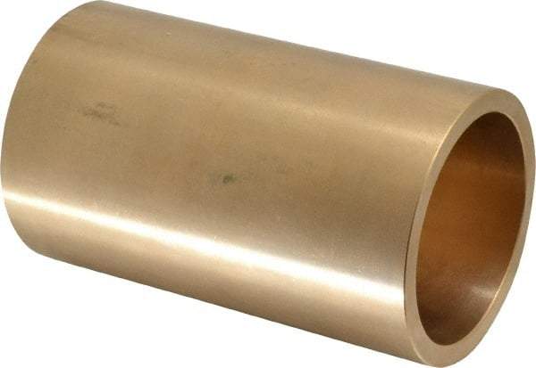 Made in USA - 2-1/2" Inside x 3" Outside Diam, Cast Bronze Sleeve Bearing - 5" OAL - Apex Tool & Supply