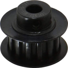 Power Drive - 14 Tooth, 1/4" Inside x 0.871" Outside Diam, Timing Belt Pulley - 1/4, 3/8" Belt Width, 0.891" Pitch Diam, Steel & Cast Iron - Apex Tool & Supply