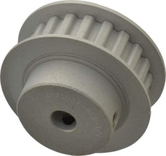 Power Drive - 20 Tooth, 1/4" Inside x 1.253" Outside Diam, Timing Belt Pulley - 1/4, 3/8" Belt Width, 1.273" Pitch Diam, Steel & Cast Iron - Apex Tool & Supply
