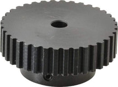 Power Drive - 36 Tooth, 5/16" Inside x 2.272" Outside Diam, Timing Belt Pulley - 1/4, 3/8" Belt Width, 2.292" Pitch Diam, Steel & Cast Iron - Apex Tool & Supply