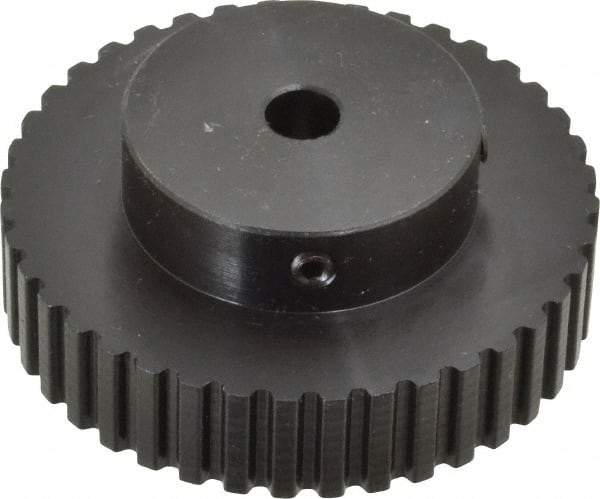 Power Drive - 40 Tooth, 5/16" Inside x 2.526" Outside Diam, Timing Belt Pulley - 1/4, 3/8" Belt Width, 2.546" Pitch Diam, Steel & Cast Iron - Apex Tool & Supply