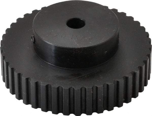 Power Drive - 42 Tooth, 5/16" Inside x 2.654" Outside Diam, Timing Belt Pulley - 1/4, 3/8" Belt Width, 2.674" Pitch Diam, Steel & Cast Iron - Apex Tool & Supply
