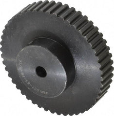 Power Drive - 48 Tooth, 5/16" Inside x 3.036" Outside Diam, Timing Belt Pulley - 1/4, 3/8" Belt Width, 3.056" Pitch Diam, Steel & Cast Iron - Apex Tool & Supply