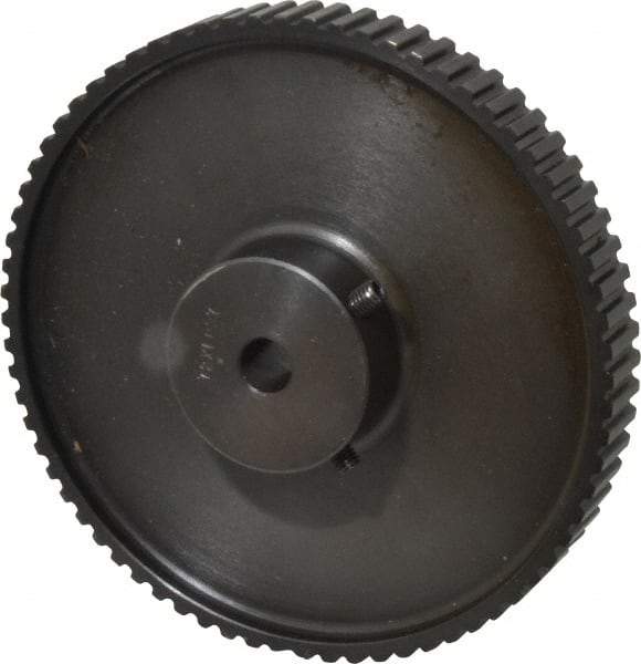 Power Drive - 72 Tooth, 3/8" Inside x 4.564" Outside Diam, Timing Belt Pulley - 1/4, 3/8" Belt Width, 4.584" Pitch Diam, Steel & Cast Iron - Apex Tool & Supply