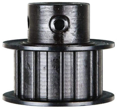 Power Drive - 10 Tooth, 3/8" Inside x 1.164" Outside Diam, Timing Belt Pulley - 1/2" Belt Width, 1.194" Pitch Diam, Steel & Cast Iron - Apex Tool & Supply