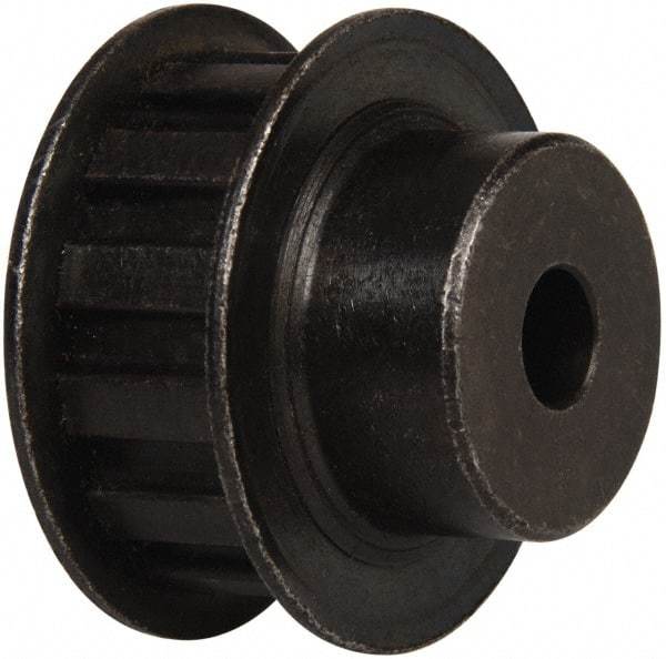 Power Drive - 13 Tooth, 3/8" Inside x 1.522" Outside Diam, Timing Belt Pulley - 1/2" Belt Width, 1.552" Pitch Diam, Steel & Cast Iron - Apex Tool & Supply