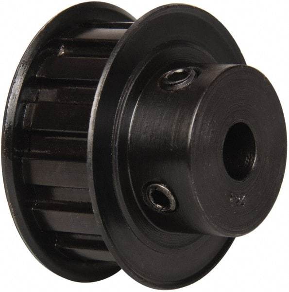 Power Drive - 14 Tooth, 3/8" Inside x 1.641" Outside Diam, Timing Belt Pulley - 1/2" Belt Width, 1.671" Pitch Diam, Steel & Cast Iron - Apex Tool & Supply