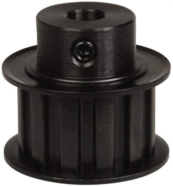 Power Drive - 12 Tooth, 3/8" Inside x 1.402" Outside Diam, Timing Belt Pulley - 3/4" Belt Width, 1.432" Pitch Diam, Steel & Cast Iron - Apex Tool & Supply