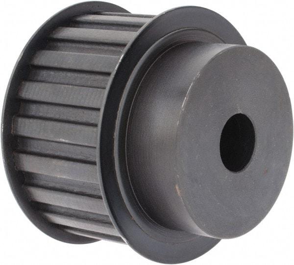 Power Drive - 20 Tooth, 3/4" Inside x 3.129" Outside Diam, Timing Belt Pulley - 1-1/2" Belt Width, 3.183" Pitch Diam, Steel & Cast Iron - Apex Tool & Supply
