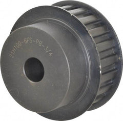 Power Drive - 21 Tooth, 3/4" Inside x 3.288" Outside Diam, Timing Belt Pulley - 3/4, 1" Belt Width, 3.342" Pitch Diam, Steel & Cast Iron - Apex Tool & Supply