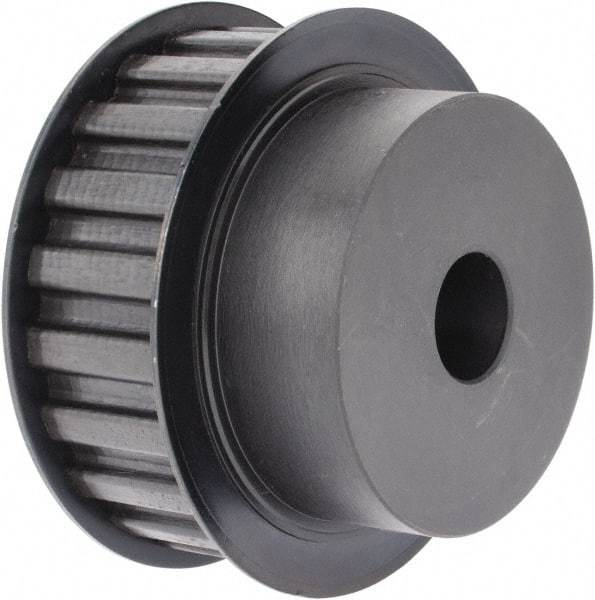 Power Drive - 22 Tooth, 3/4" Inside x 3.447" Outside Diam, Timing Belt Pulley - 3/4, 1" Belt Width, 3.501" Pitch Diam, Steel & Cast Iron - Apex Tool & Supply