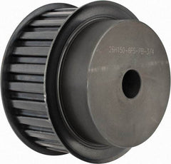 Power Drive - 26 Tooth, 3/4" Inside x 4.084" Outside Diam, Timing Belt Pulley - 1-1/2" Belt Width, 4.138" Pitch Diam, Steel & Cast Iron - Apex Tool & Supply
