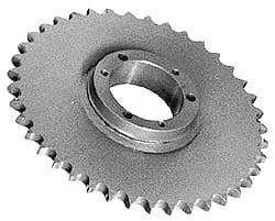 Browning - 35 Teeth, 3/4" Chain Pitch, Chain Size 60, Bushed Steel Roller-Chain Sprockets - Apex Tool & Supply
