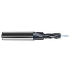 1/4-28 3FL Carbide Thread Mill-Coolant Thru-TiCN - Apex Tool & Supply