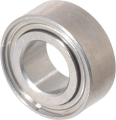Value Collection - 5/32" Bore Diam, 5/16" OD, Double Shield Miniature Radial Ball Bearing - 1/8" Wide, 1 Row, Round Bore, 29 Lb Static Capacity, 81 Lb Dynamic Capacity - Apex Tool & Supply