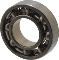 Value Collection - 5/64" Bore Diam, 1/4" OD, Open Miniature Radial Ball Bearing - 3/32" Wide, 1 Row, Round Bore, 23 Lb Static Capacity, 70 Lb Dynamic Capacity - Apex Tool & Supply
