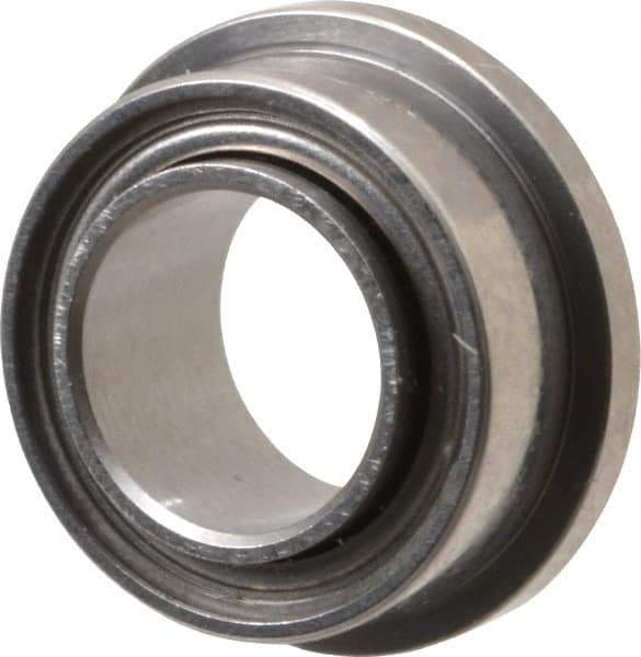 Value Collection - 3/16" Bore Diam, 5/16" OD, Double Shield Miniature Radial Ball Bearing - 1/8" Wide, With Flange, 1 Row, Round Bore, 29 Lb Static Capacity, 81 Lb Dynamic Capacity - Apex Tool & Supply