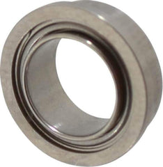 Value Collection - 1/4" Bore Diam, 3/8" OD, Double Shield Miniature Radial Ball Bearing - 1/8" Wide, With Flange, 1 Row, Round Bore, 33 Lb Static Capacity, 84 Lb Dynamic Capacity - Apex Tool & Supply