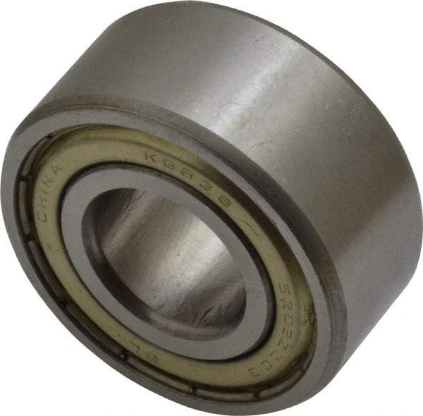 Tritan - 15mm Bore Diam, 35mm OD, Double Shield Angular Contact Radial Ball Bearing - 15.9mm Wide, 2 Rows, Round Bore, 1,500 Lb Static Capacity, 2,600 Lb Dynamic Capacity - Apex Tool & Supply