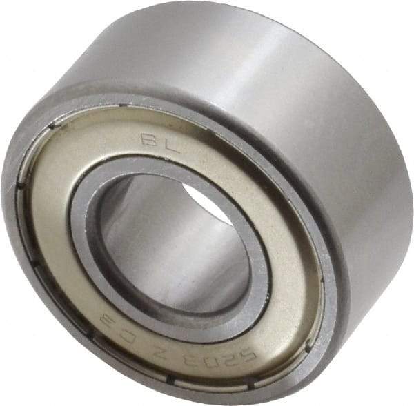 Tritan - 17mm Bore Diam, 40mm OD, Double Shield Angular Contact Radial Ball Bearing - 17.5mm Wide, 2 Rows, Round Bore, 2,000 Lb Static Capacity, 3,300 Lb Dynamic Capacity - Apex Tool & Supply