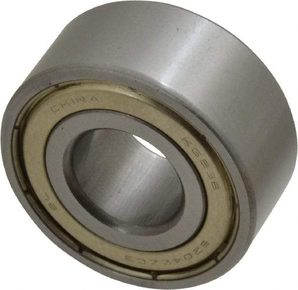 Tritan - 20mm Bore Diam, 47mm OD, Double Shield Angular Contact Radial Ball Bearing - 20.6mm Wide, 2 Rows, Round Bore, 2,700 Lb Static Capacity, 4,400 Lb Dynamic Capacity - Apex Tool & Supply