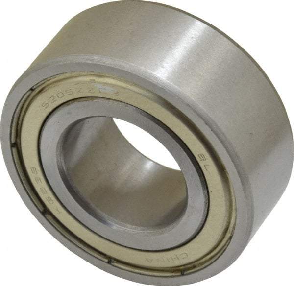 Tritan - 25mm Bore Diam, 52mm OD, Double Shield Angular Contact Radial Ball Bearing - 20.6mm Wide, 2 Rows, Round Bore, 3,200 Lb Static Capacity, 4,700 Lb Dynamic Capacity - Apex Tool & Supply