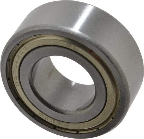 Tritan - 30mm Bore Diam, 62mm OD, Double Shield Angular Contact Radial Ball Bearing - 23.8mm Wide, 2 Rows, Round Bore, 4,600 Lb Static Capacity, 6,400 Lb Dynamic Capacity - Apex Tool & Supply