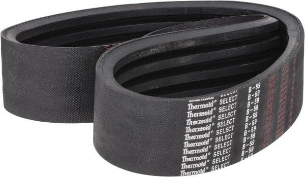 Value Collection - Section B, V-Belt - Neoprene Rubber, Classic Banded, No. B-59 - Apex Tool & Supply