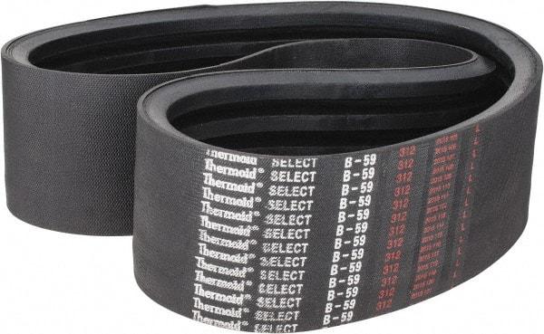 Value Collection - Section B, V-Belt - Neoprene Rubber, Classic Banded, No. B-59 - Apex Tool & Supply
