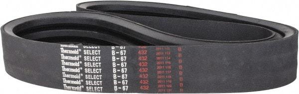 Value Collection - Section B, V-Belt - Neoprene Rubber, Classic Banded, No. B-67 - Apex Tool & Supply