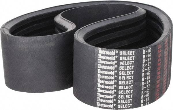 Value Collection - Section B, V-Belt - Neoprene Rubber, Classic Banded, No. B-67 - Apex Tool & Supply