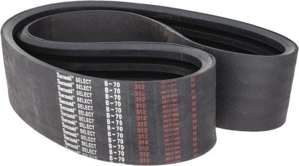Value Collection - Section B, V-Belt - Neoprene Rubber, Classic Banded, No. B-70 - Apex Tool & Supply