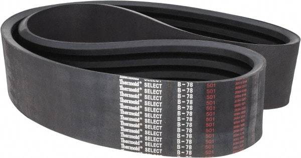 Value Collection - Section B, V-Belt - Neoprene Rubber, Classic Banded, No. B-78 - Apex Tool & Supply