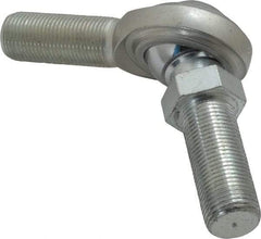 Made in USA - 3/4" ID, 1-3/4" Max OD, 14,290 Lb Max Static Cap, Male Spherical Rod End with Stud - 3/4-16 RH, Steel with Steel Raceway - Apex Tool & Supply