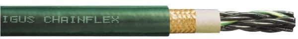 Igus - 12 AWG, 4 Strand, Blue Machine Tool Wire - TPE, Bio Oil, Oil and UV Resistant, 1 Ft. Long - Apex Tool & Supply