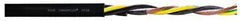 Igus - 8 AWG, 4 Strand, Black Machine Tool Wire - PVC, Flame, Oil and UV Resistant, 1 Ft. Long - Apex Tool & Supply