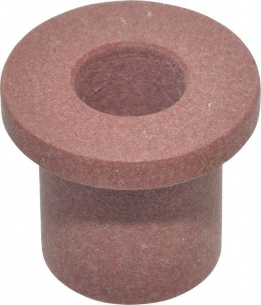 Bunting Bearing - 3/8" Inside x 5/8" Outside Diam, PTFE Sleeve Bearing - 7/8" Flange Outside Diam, 1/8" Flange Thickness, 3/4" OAL - Apex Tool & Supply